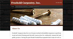 Desktop Screenshot of freeholdcarpentry.com