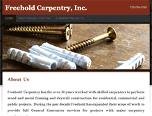 Tablet Screenshot of freeholdcarpentry.com